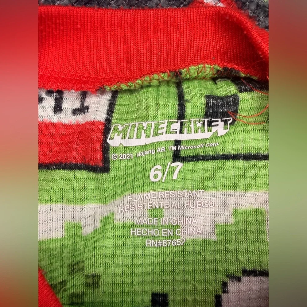 Minecraft Star Wars Pajamas Boys Size 6/7 Kids Pajama Sets Bundle Sleepwear